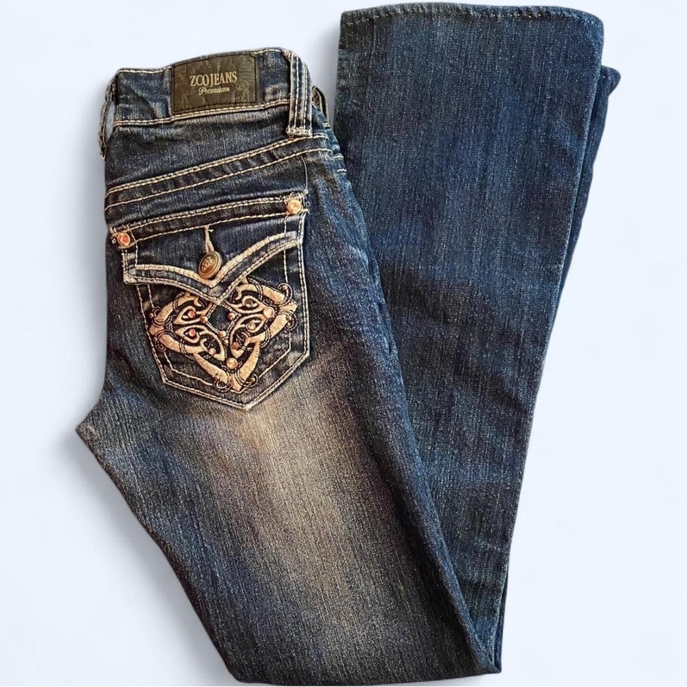 Women's Boot Cut Jeans - Blue